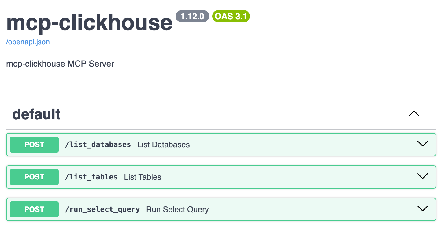 Конечные точки Open API