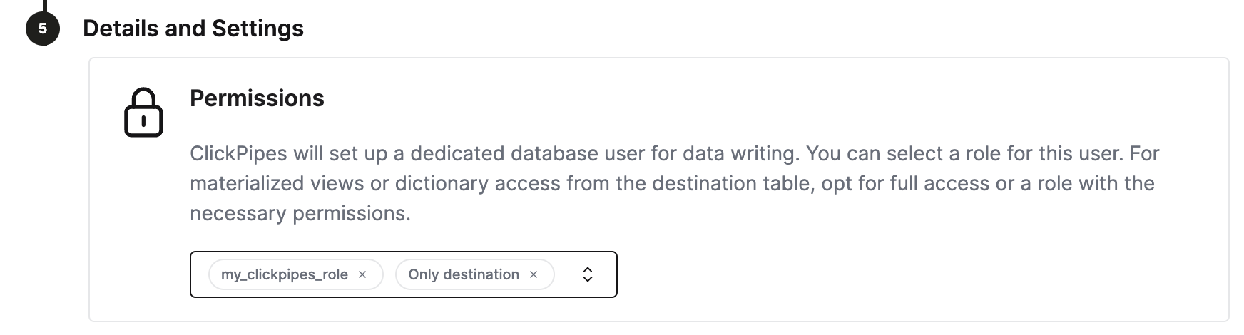 Назначить пользовательскую роль